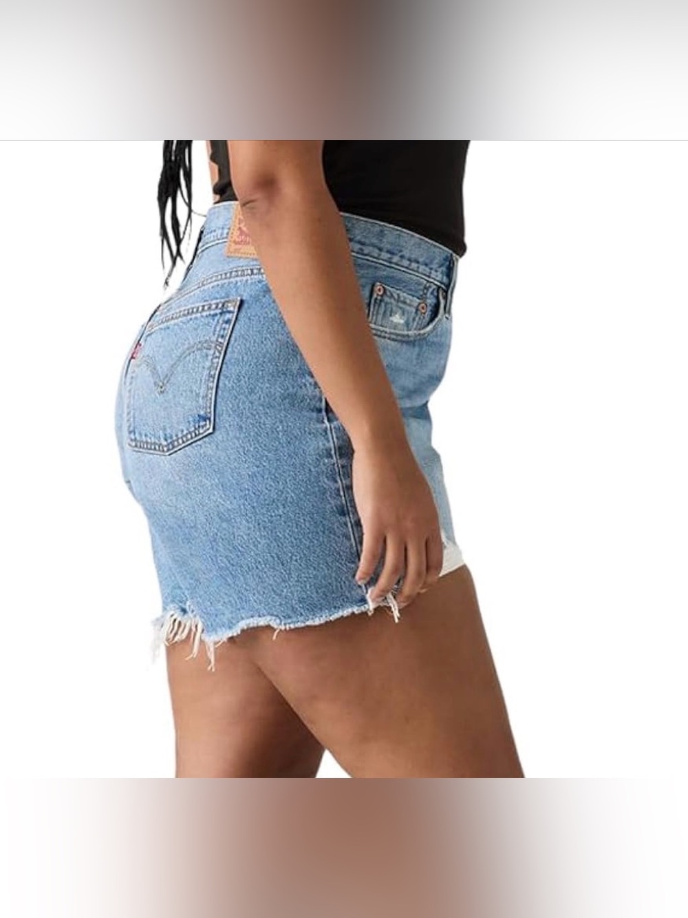 Levi's High Rise Denim Shorts - Picture 3 of 3